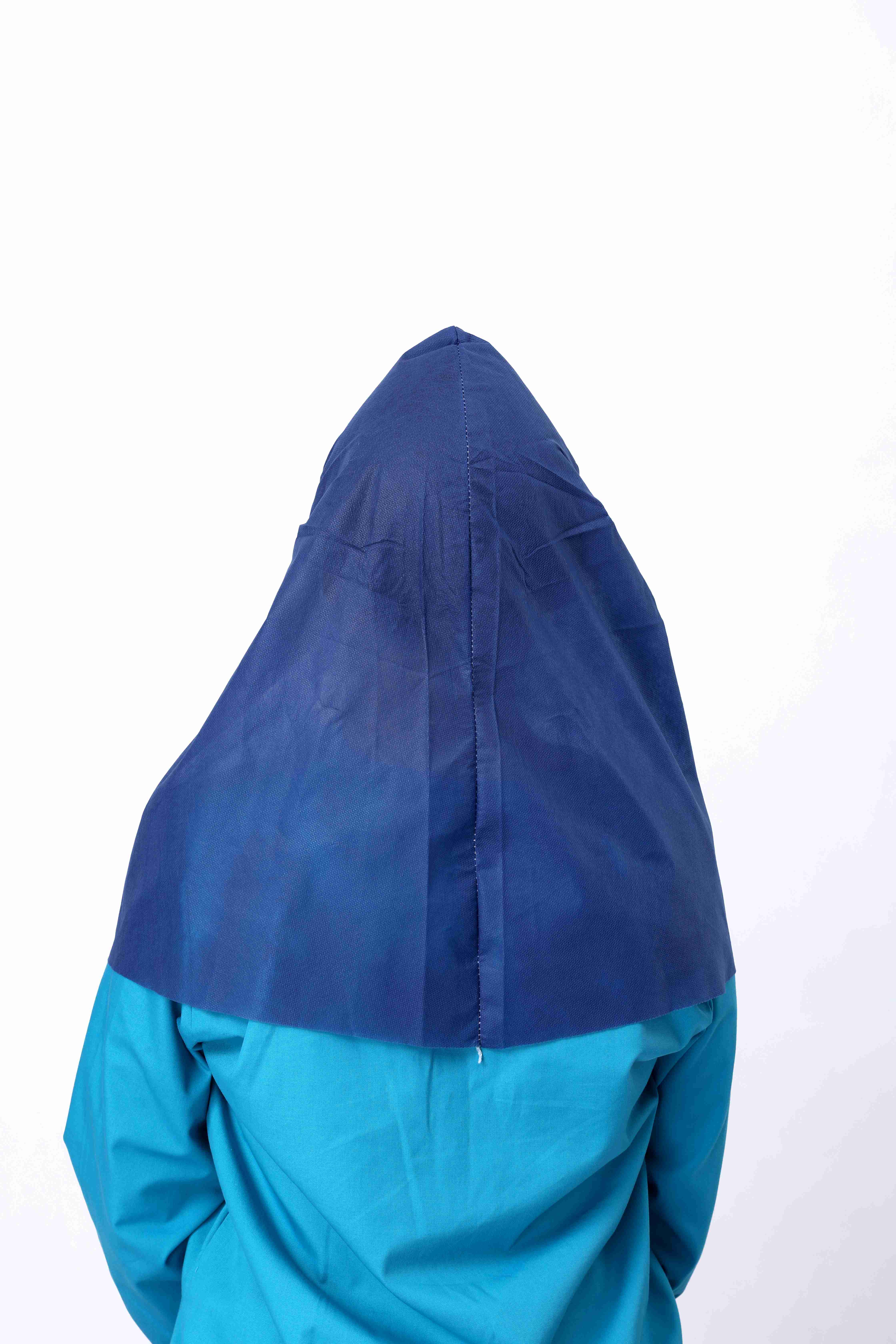 Disposable Nonwoven Cap Adjustable Muslim Stretchy Turban Full Cover Shawl Cap Full Neck Coverage for Lady