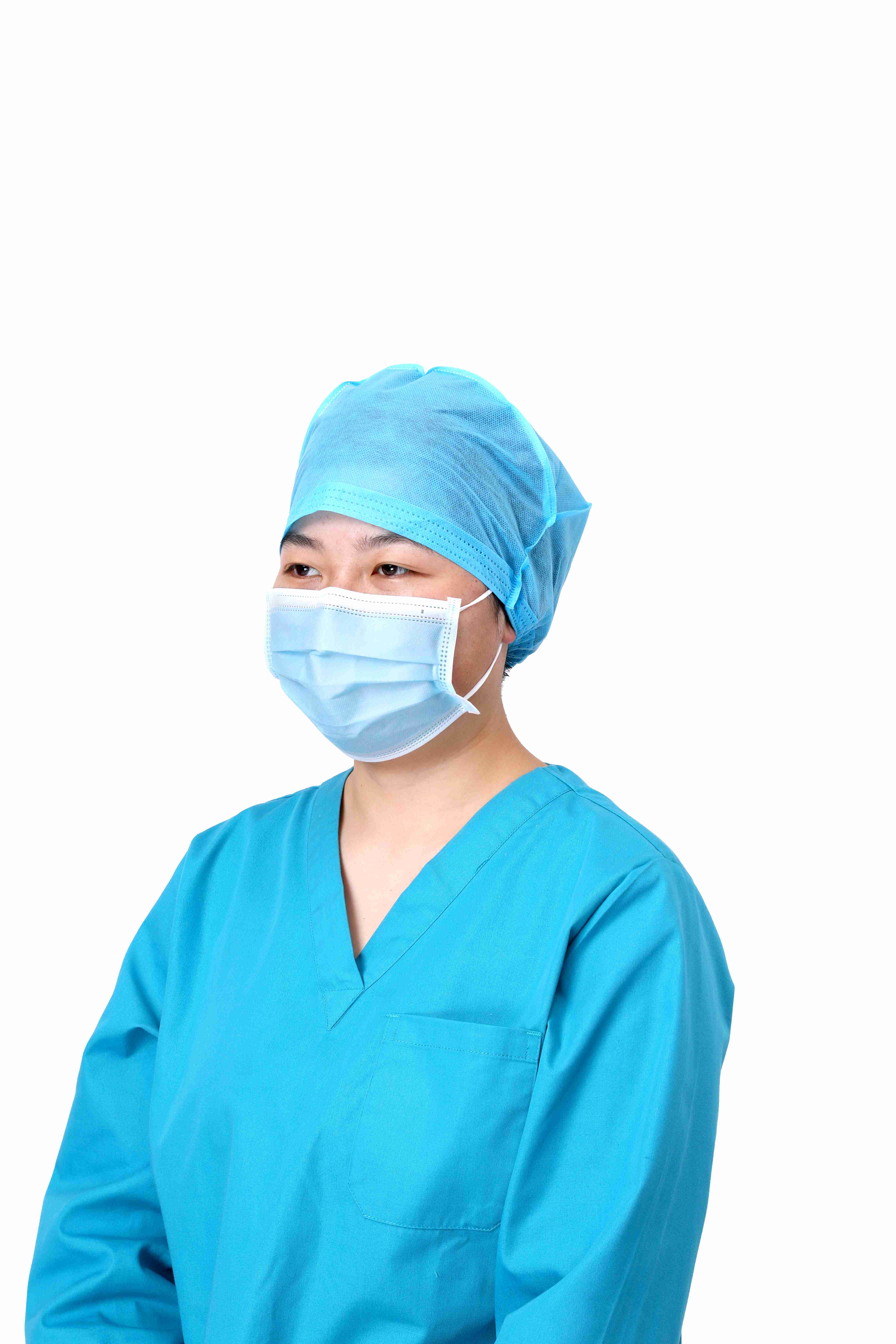 Hair Nets Disposable Bouffant Caps Elastic Hairnets Unisex Working Hats for Doctor Nurse Food Service 