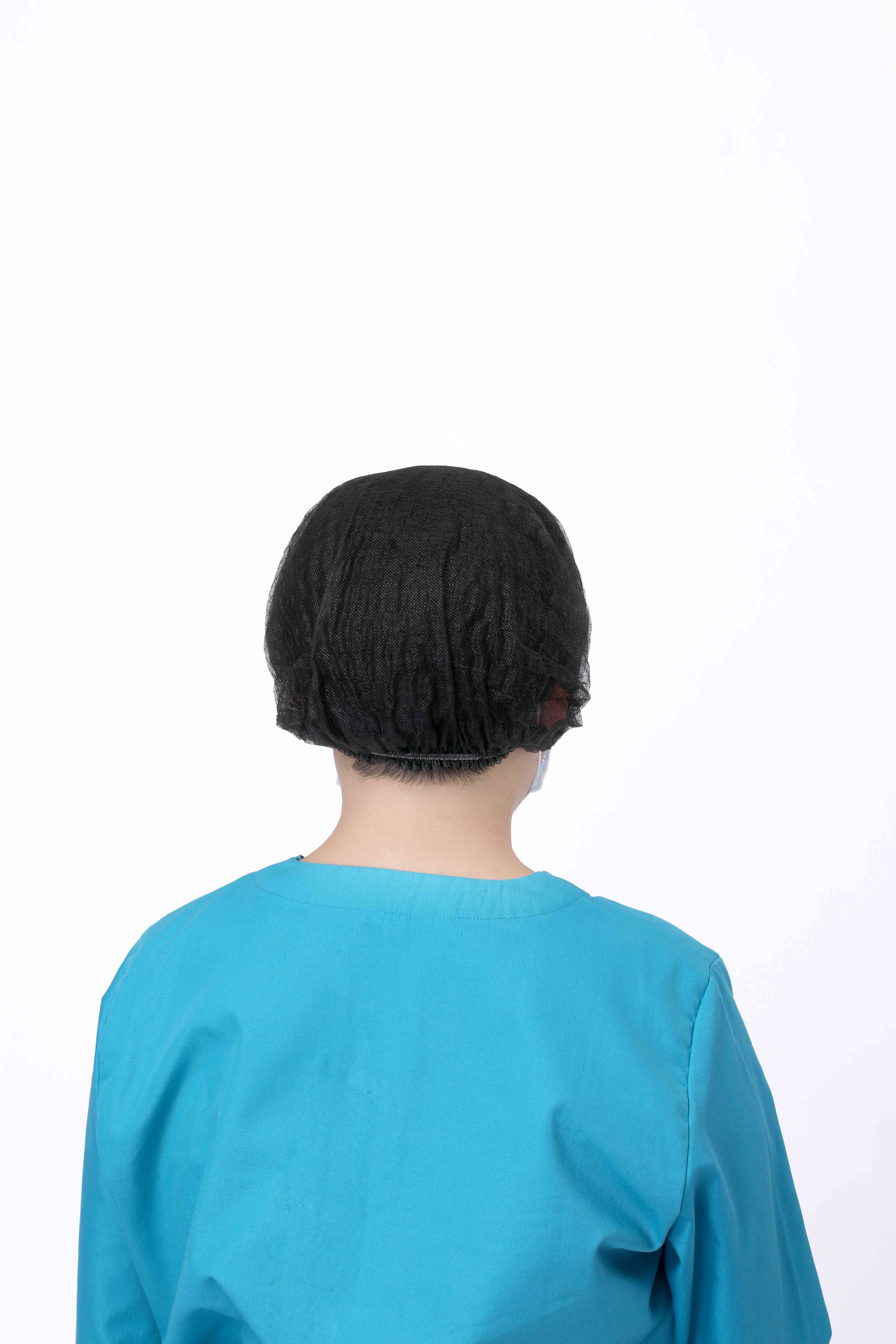 100 Pack 21" Disposable Nonwoven Bouffant Caps Hair Net for Hospital Salon Spa Catering And Dust-free Workspace