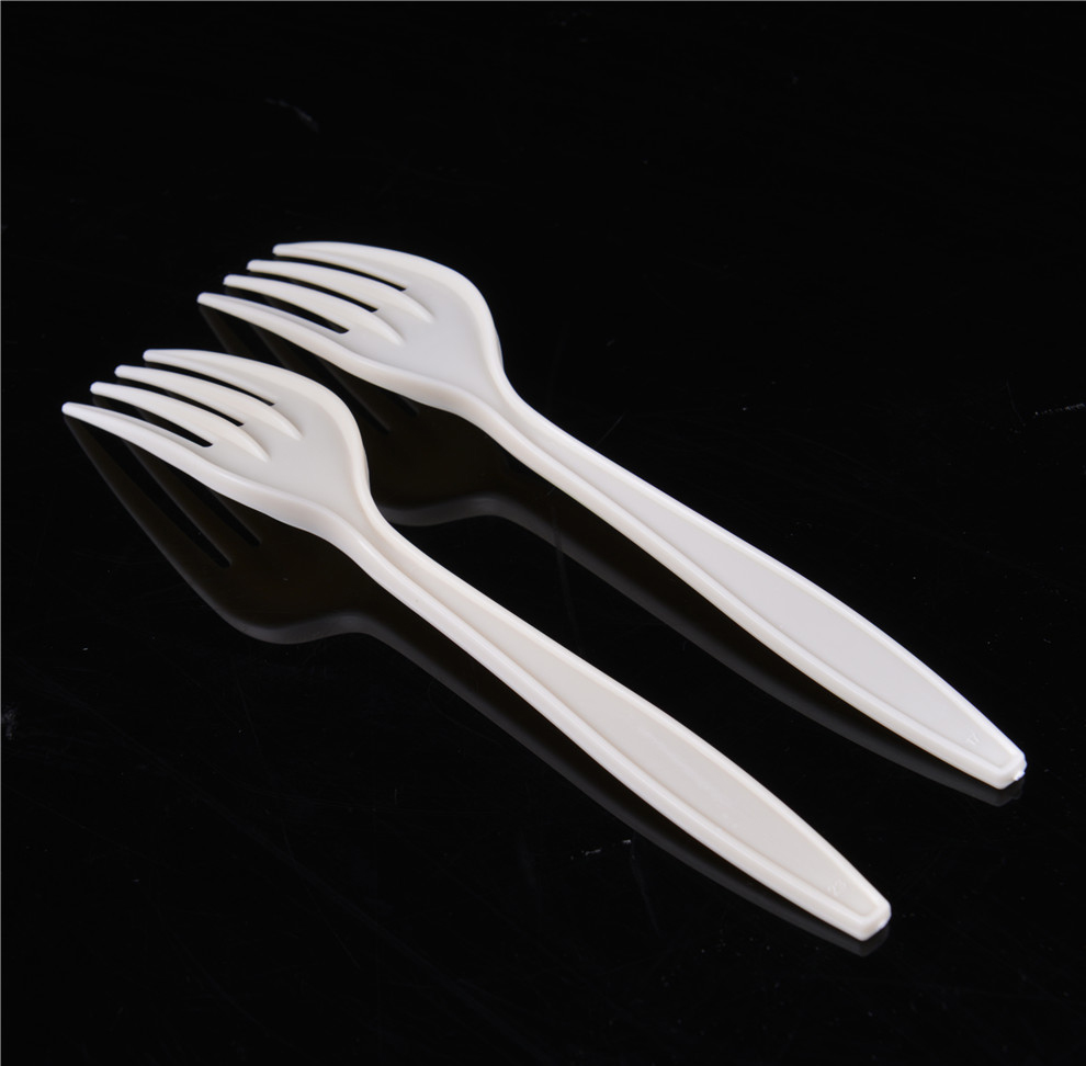 7inch Disposable Biodegradable Environmental Friendly Compostable Cornstarch Cutlery Fork 