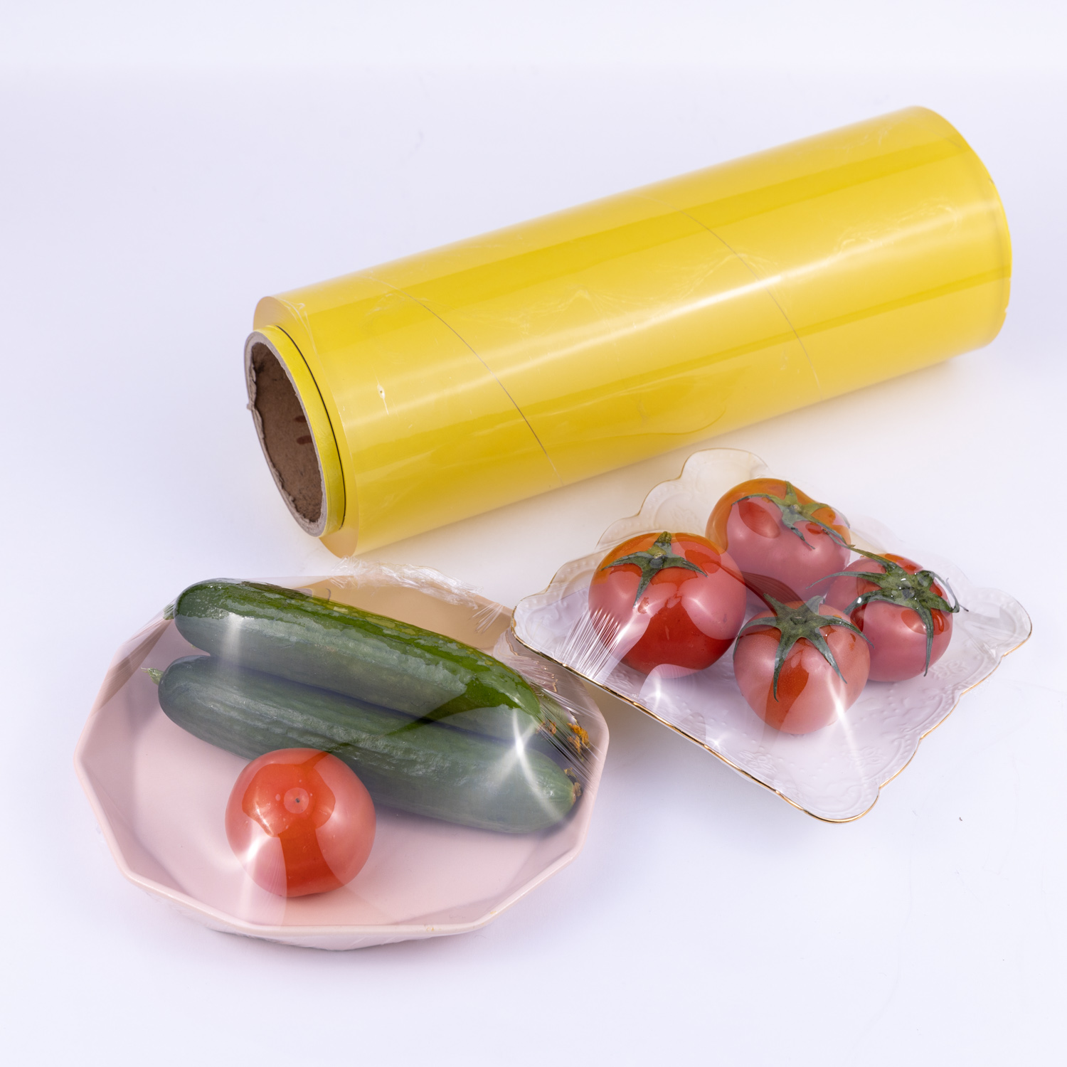 Super Clear Wrap Film Pvc Lamination Stretch Cling Shrink Roll Pvc Films for Food