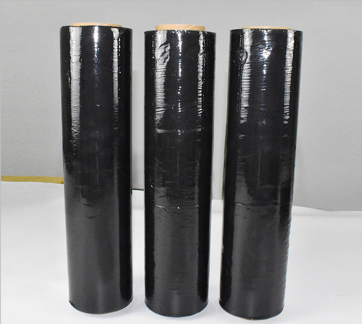 6 ROLLS OF BLACK PALLET PARCEL STRETCH SHRINK WRAP CLING FILM PALLET WRAP