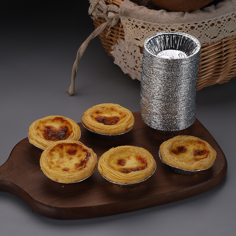 Disposable Aluminum Foil Cup Cake Baking Disposable Ovenable Aluminum Foil Cake And Egg Tart Packaging Cups