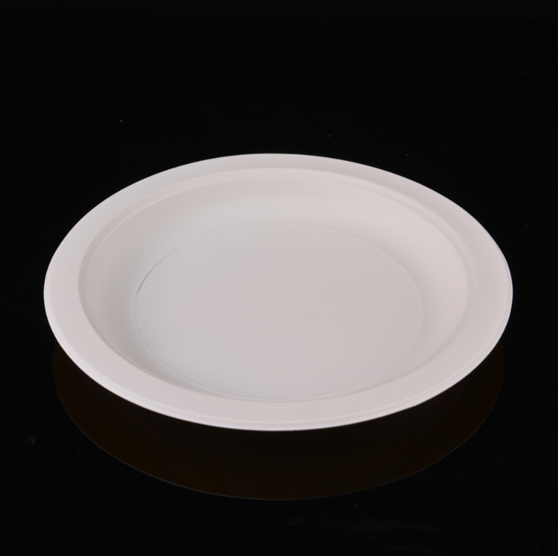 Wholesale Sturdy Compostablee Corn Starch Plate Disposable Cornstarch Plates Eco-friendly Biodegradable Plate