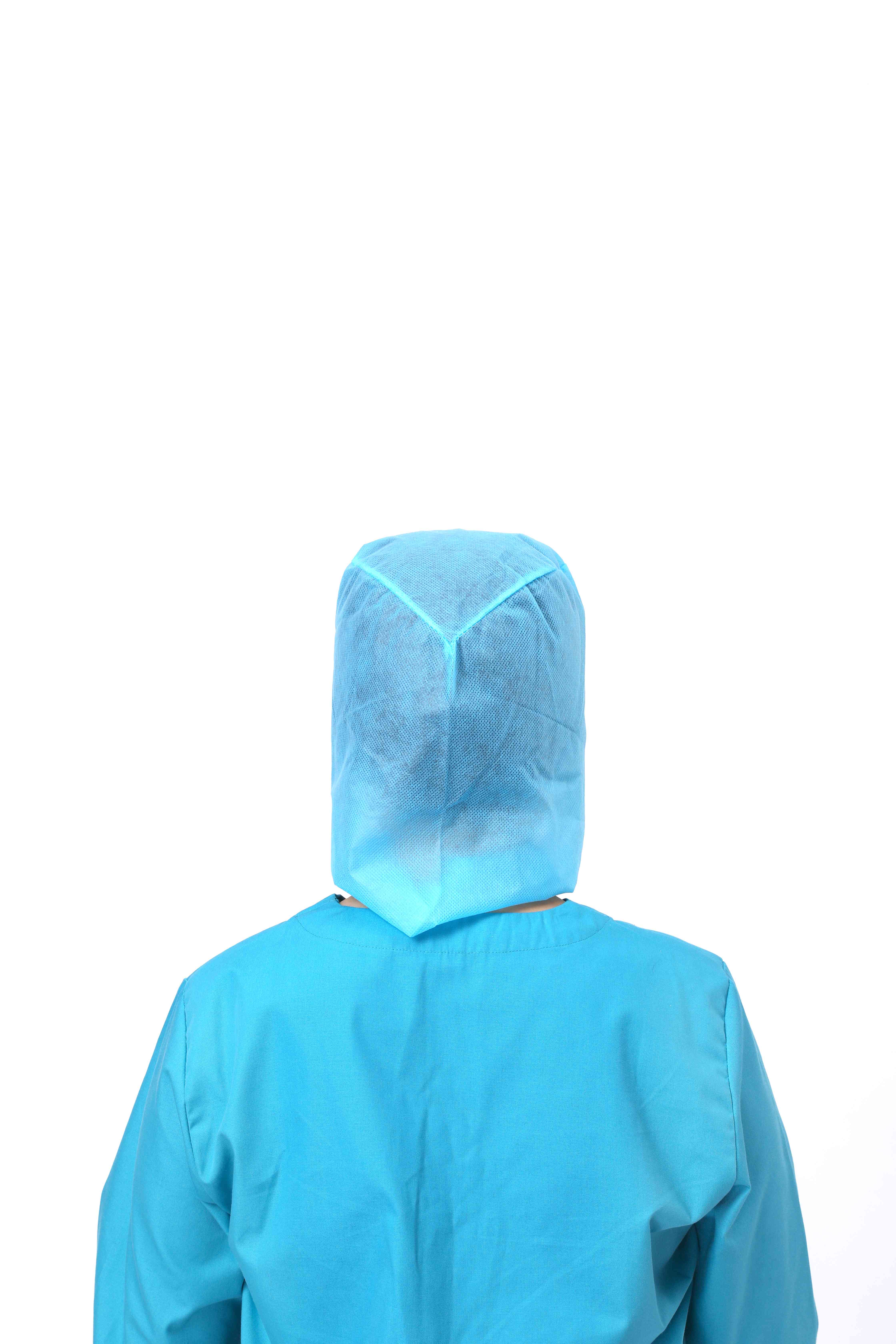  Disposable Hood Caps with Tie Band, 20 Gsm Polypropylene Hooded Caps, Well-Ventilated Disposable Bouffant Hoods