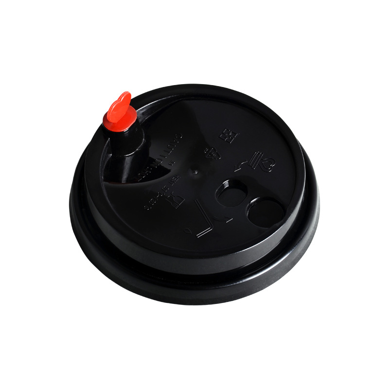 Wholesale 90mm Diameter Plastic One Piece Shot Cup Lid Leak Proof Hard PP Shot Cup Lid