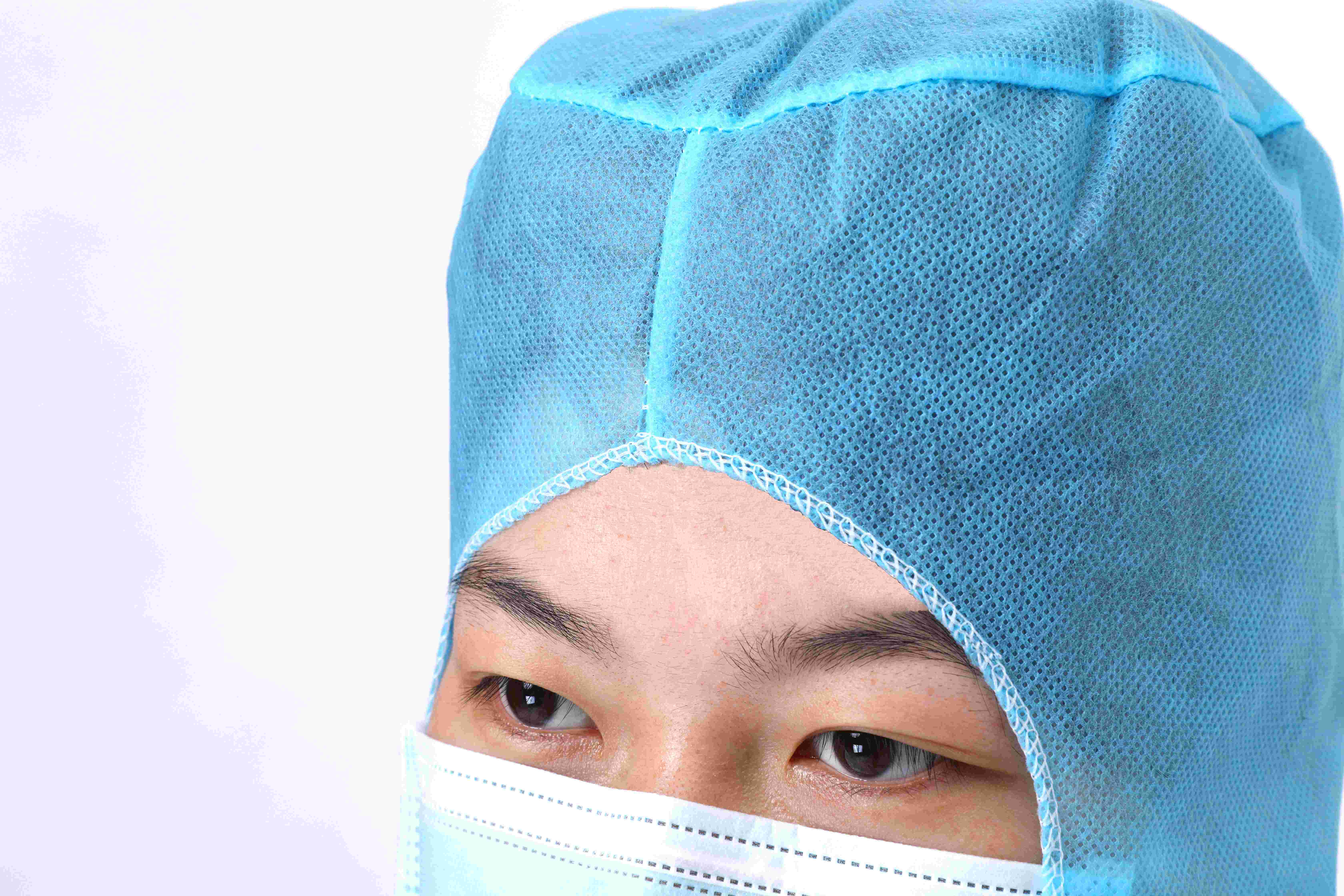  Disposable Hood Caps with Tie Band, 20 Gsm Polypropylene Hooded Caps, Well-Ventilated Disposable Bouffant Hoods