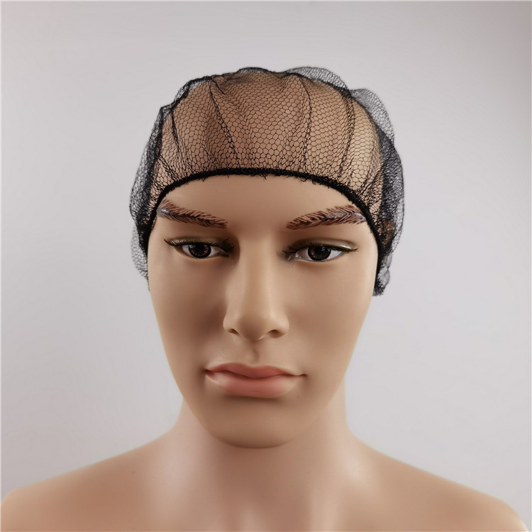 Disposable Hair Net for Men And Women, Nylon Disposable Hair Nets with Elastic Edge, Stretchable Bouffant Caps Disposable Adult Hairnets for General Use, Cooking, Food Service. Unisex, Lightweight, B