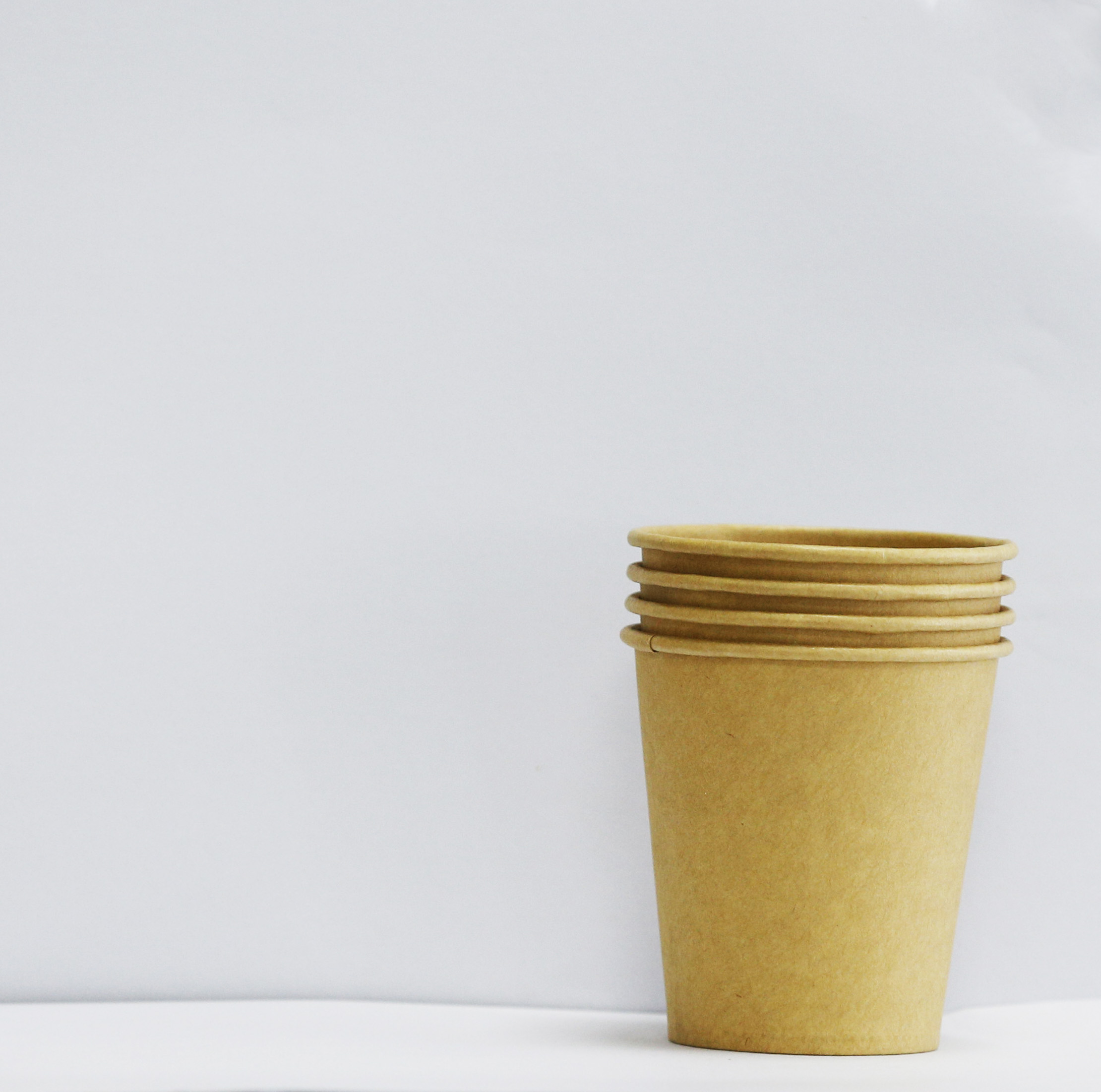 Customized Kraft Paper Cups Vasos De Cafe Biodegradable Disposable Plane Paper Cups