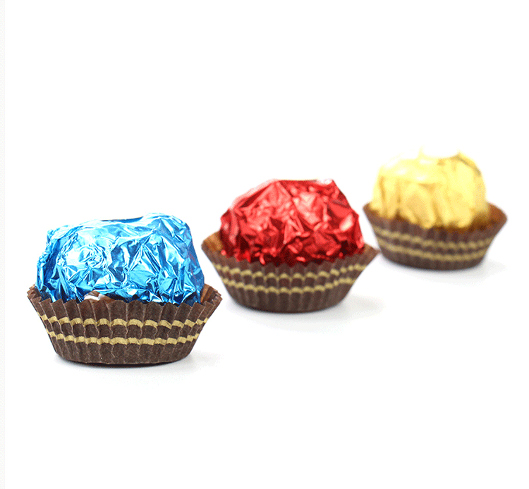 Multicolour Chocolate Bar Wrapper Aluminum Foil Paper Sheet for Chocolate Egg Wrapping Candy Packaging