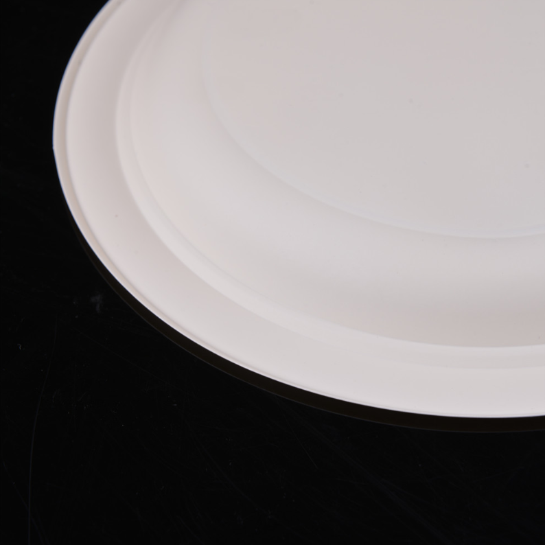 Wholesale Sturdy Compostablee Corn Starch Plate Disposable Cornstarch Plates Eco-friendly Biodegradable Plate