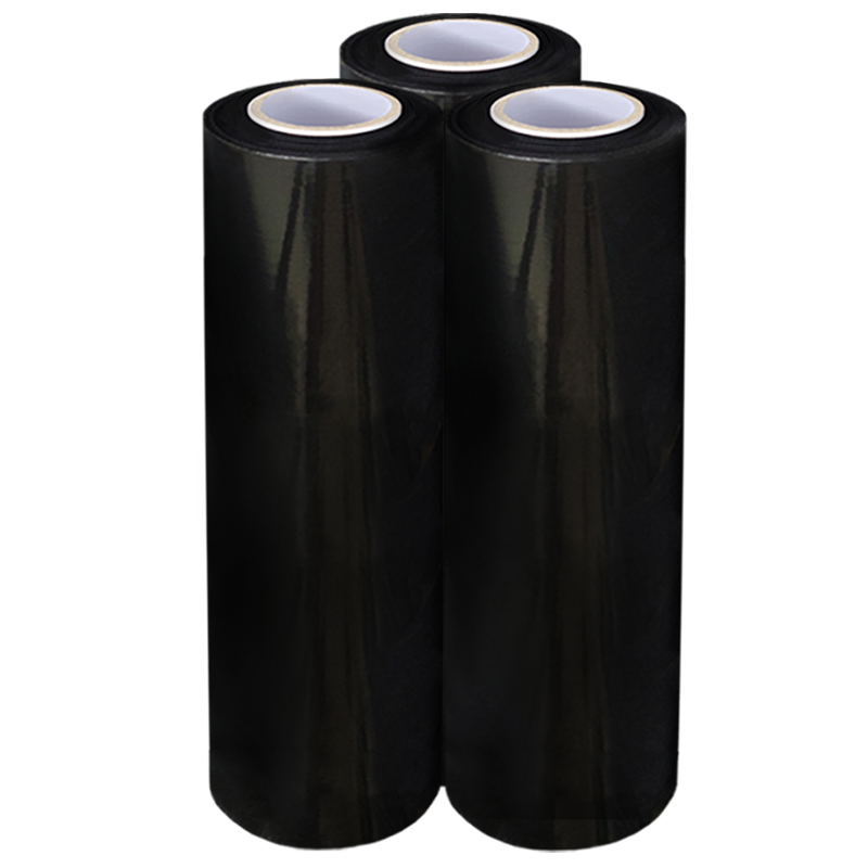 6 ROLLS OF BLACK PALLET PARCEL STRETCH SHRINK WRAP CLING FILM PALLET WRAP