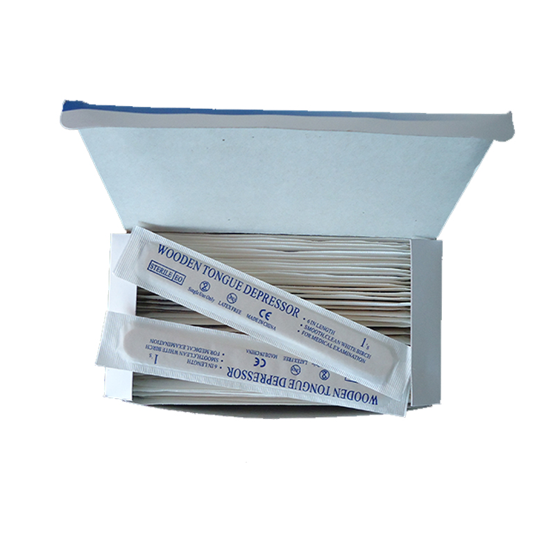 Disposable Sterile Wooden Waxing Spatulas Tongue Depressor Single Packing 