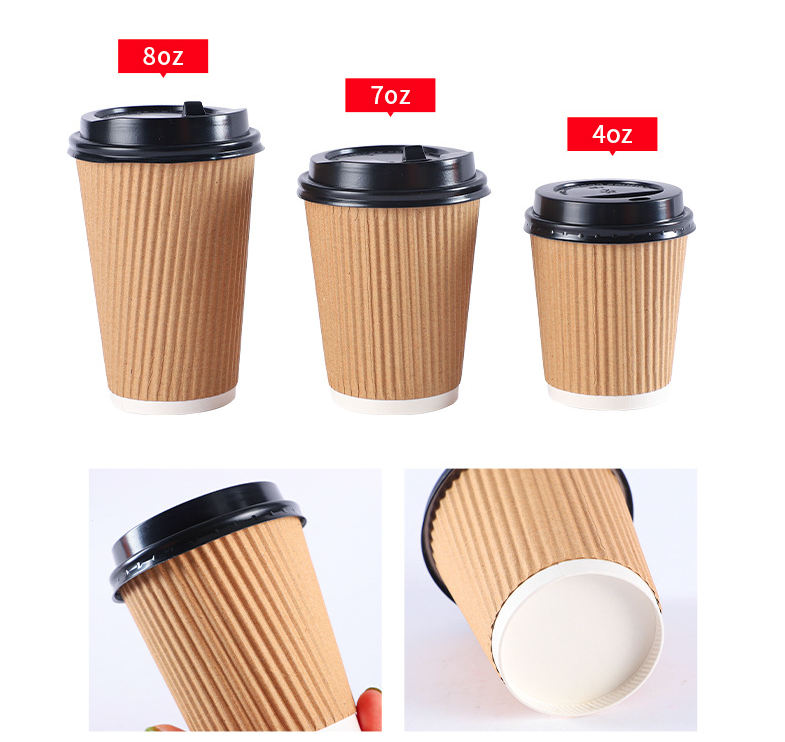 Compostable Biodegradable Customs Printed Disposable Hot Cold Drinks Beverage Juice Coffee Cups 9oz 10oz 14oz Tea Paper Cup