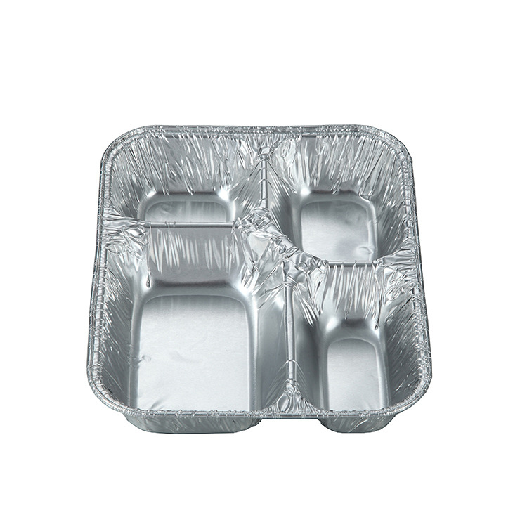 Cheap Disposable School Lunch Tray Aluminum Foil Container