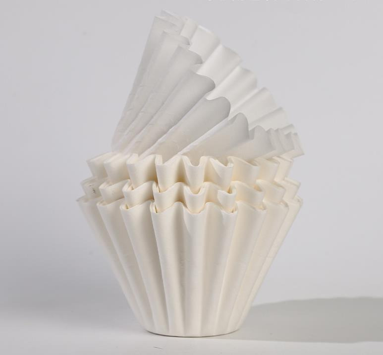 Coffee Accessories 100pcs V-Filter Papers Not Easy to Break Brand Quality V-Shaped Dripper Filters V-Shape Coffee Filter Papers