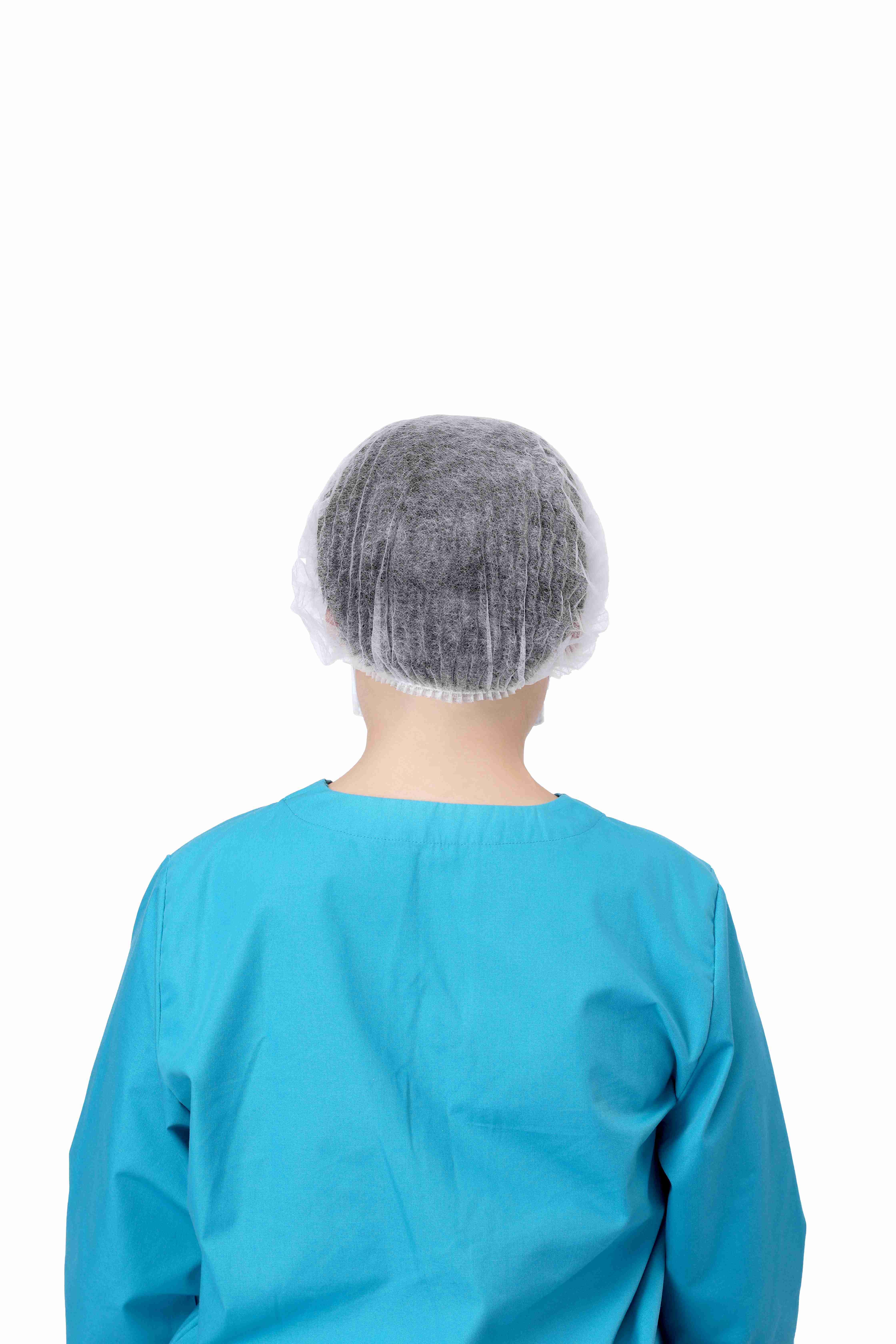 YEs!Fresh 100 Pieces Disposable 21 Inch Non-Woven Bouffant Clip Caps Mob Mop Caps Hairnets Head Cover 