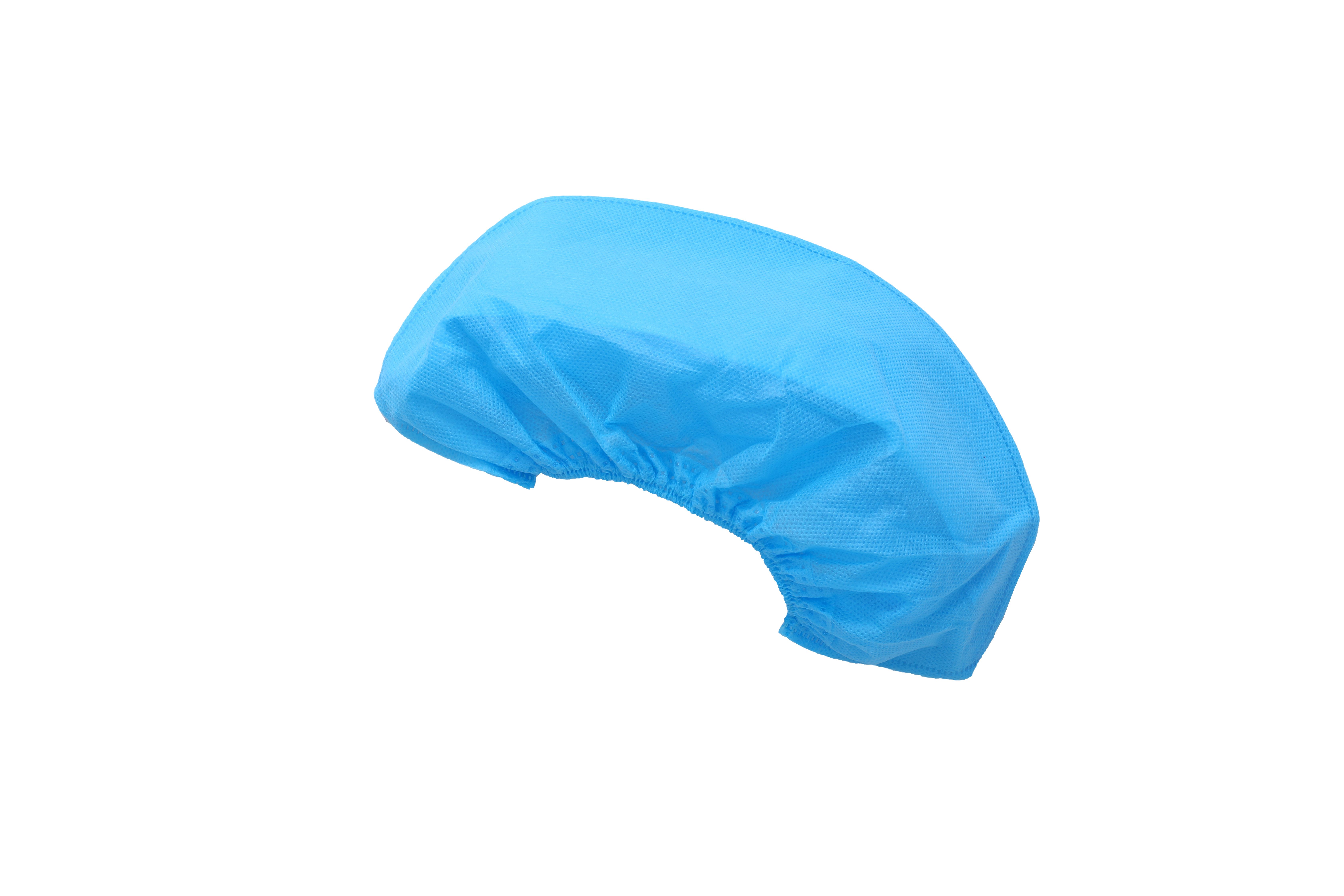 Disposable Working Hair Cap with Elastic SMS Easy Breathe Cool And Strong Head Cover Blue