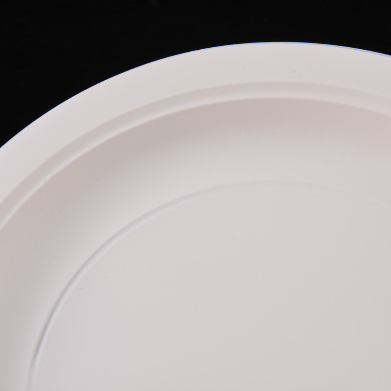 Wholesale Sturdy Compostablee Corn Starch Plate Disposable Cornstarch Plates Eco-friendly Biodegradable Plate