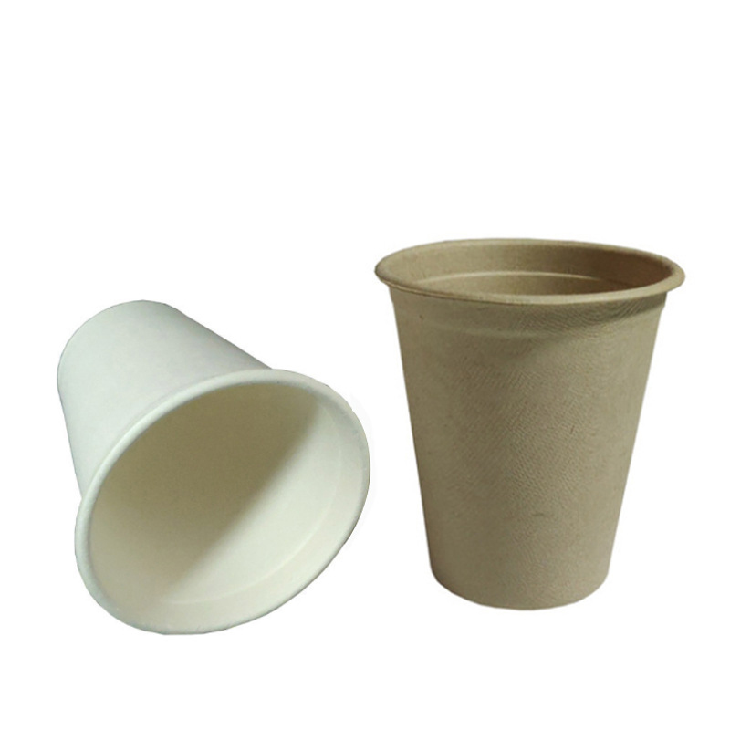 Disposable Biodegradable Sugarcane Tableware Compostable Hot Drink Coffee Cups