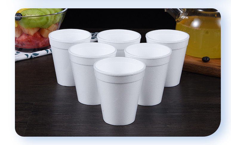 Wholesale High Quality Foam Drinking Cups Custom Printed Coffee Paper Cup Disposable Thick Styrofoam EPS Hot Milk Tea Water Cups