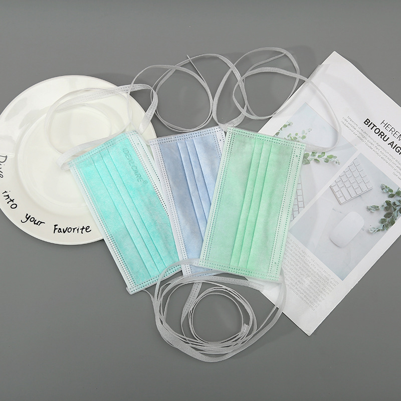 Surgical Disposable Face Mask 3-Ply Eco Guard B with Tie-On, Made-in-USA, ASTM Level 3, BFE&PFE>98%, Procedure Face Mask for Protection, Medical Grade Mask, 