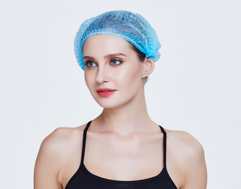 Mob Caps 21", Polypropylene Black Bouffant Hair Nets Pack of 100, Breathable Disposable Hair Covers for Nurses, Non-Woven Disposable Hair Caps for Nurses, Bouffant Caps with Elastic Stretch Band