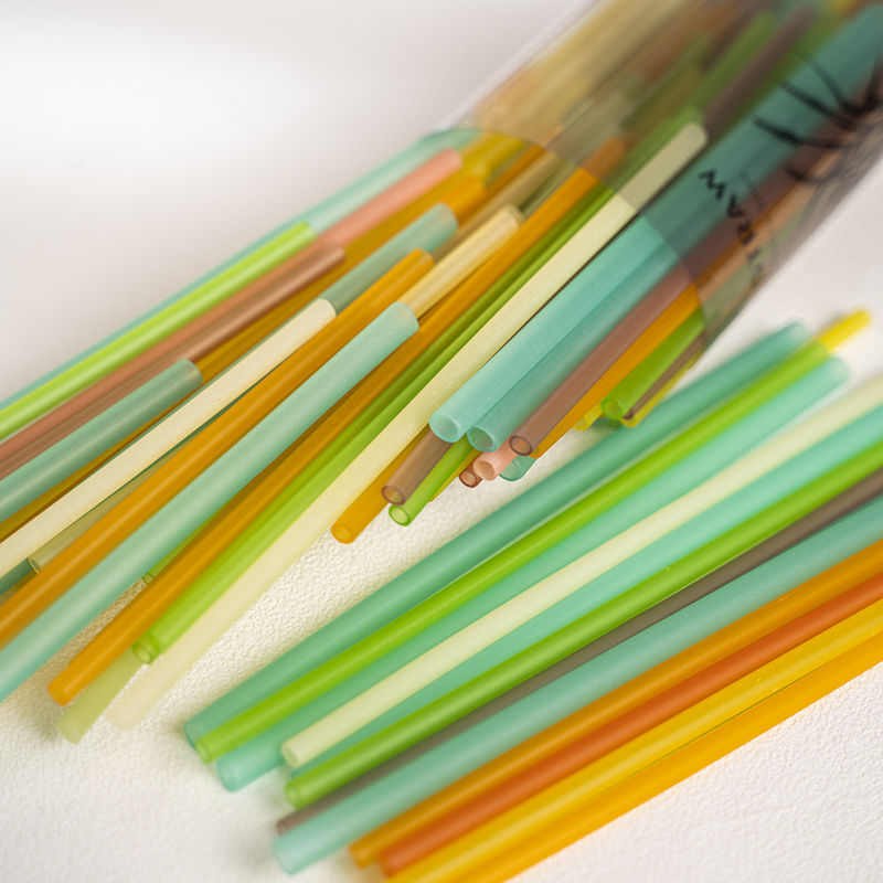 Wholesale 100% Eco Friendly Compostable Disposable Drinking Bubble Tea Pla Plastic Wheat Reusable Sugarcane Straw Biodegradable