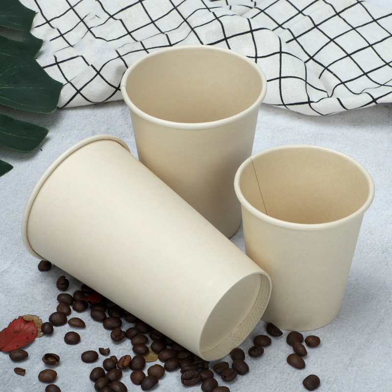 Bio-degradable Disposable Bamboo Fiber Pulp PLA Coating Coffee Cardboard Paper Cup