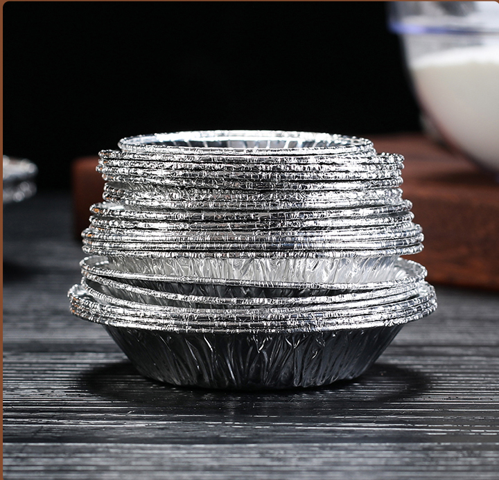 Disposable Aluminum Foil Cup Cake Baking Disposable Ovenable Aluminum Foil Cake And Egg Tart Packaging Cups