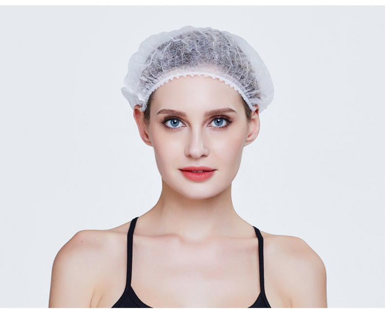 Mob Caps 21", Polypropylene Black Bouffant Hair Nets Pack of 100, Breathable Disposable Hair Covers for Nurses, Non-Woven Disposable Hair Caps for Nurses, Bouffant Caps with Elastic Stretch Band