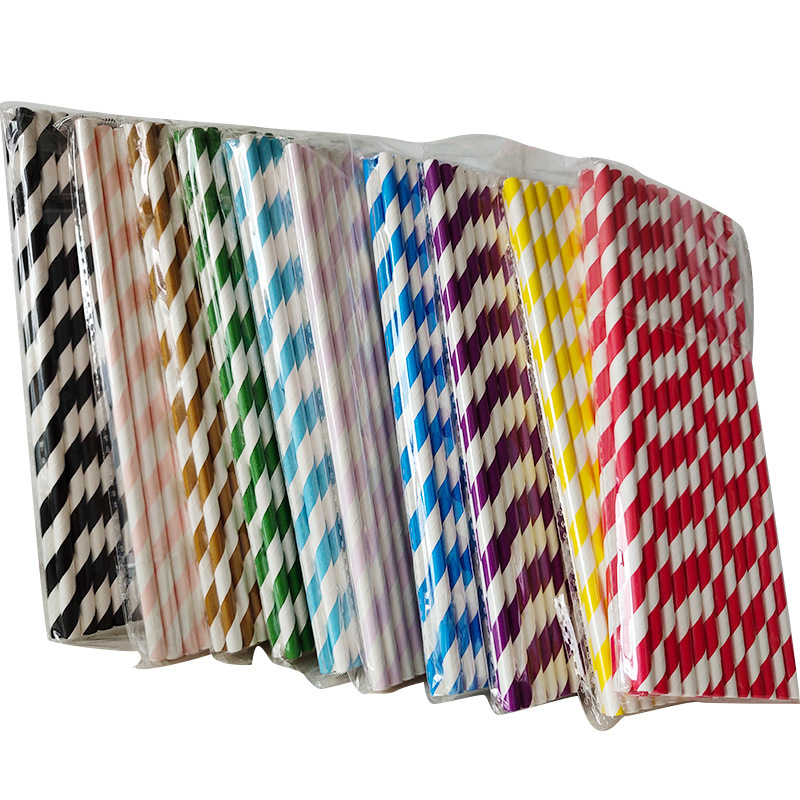 Food Grade Drinking Straw Degradable Wrap Paper Straw