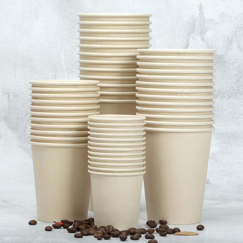 Bio-degradable Disposable Bamboo Fiber Pulp PLA Coating Coffee Cardboard Paper Cup