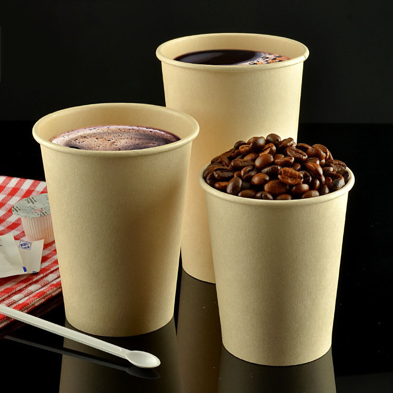 Bio-degradable Disposable Bamboo Fiber Pulp PLA Coating Coffee Cardboard Paper Cup