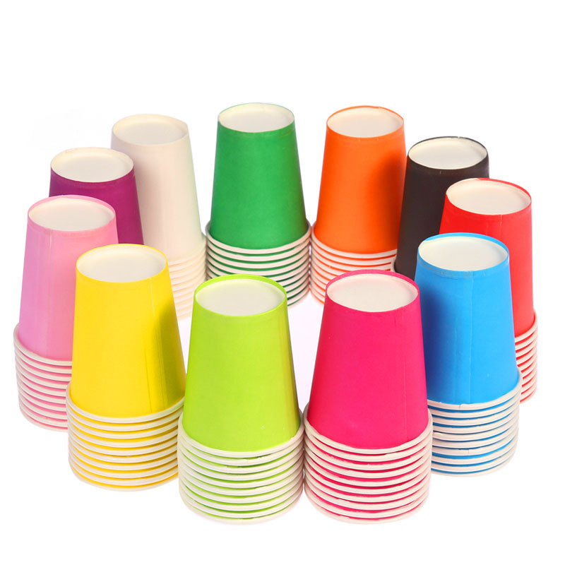 Papel Taza Bicchieri Di Carta Customized Wholesale Sales Supplier Colorful Macaroon Biodegradable ECO Disposable Party Paper Cup