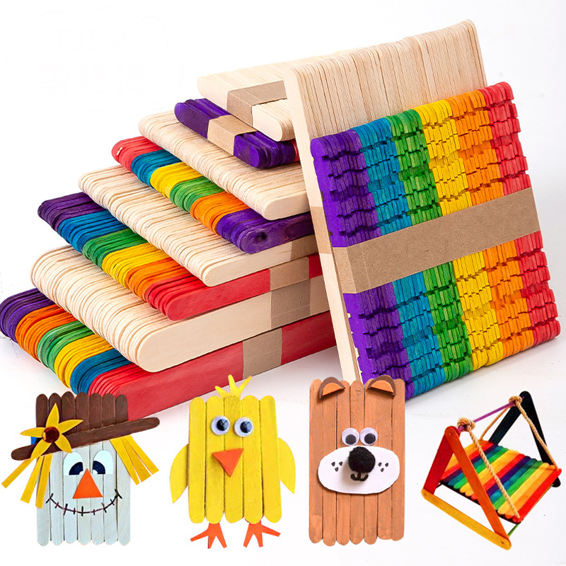 Hot Selling Customized Natural Birch Holed Wooden Sticks Wooden Craft Sticks with Holes