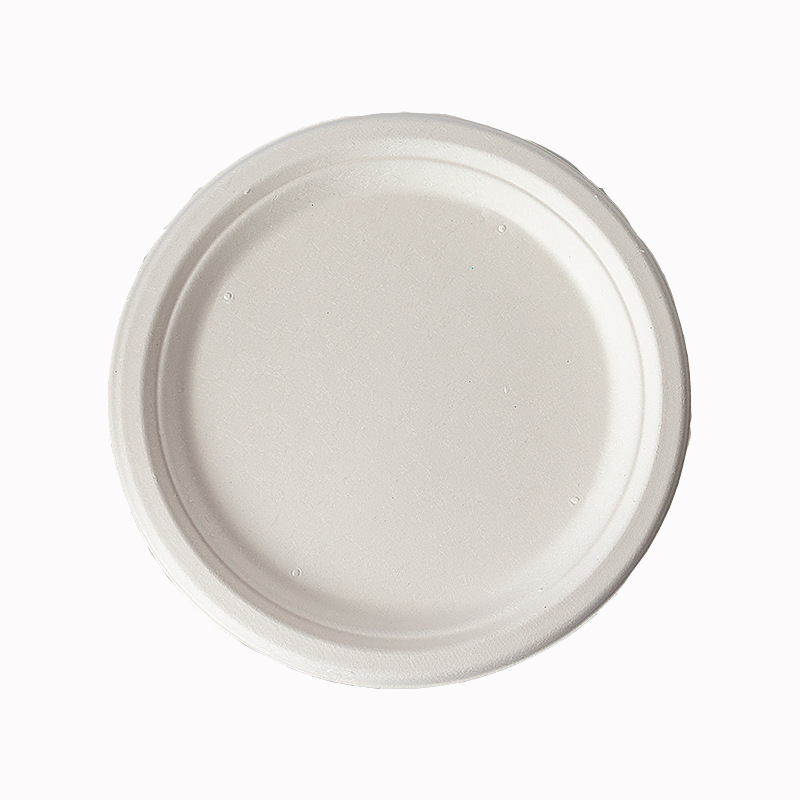 Biodegradable Sugarcane Bagasse Eco-friendly Food Grade Takeaway 6 Inch Cake Plate