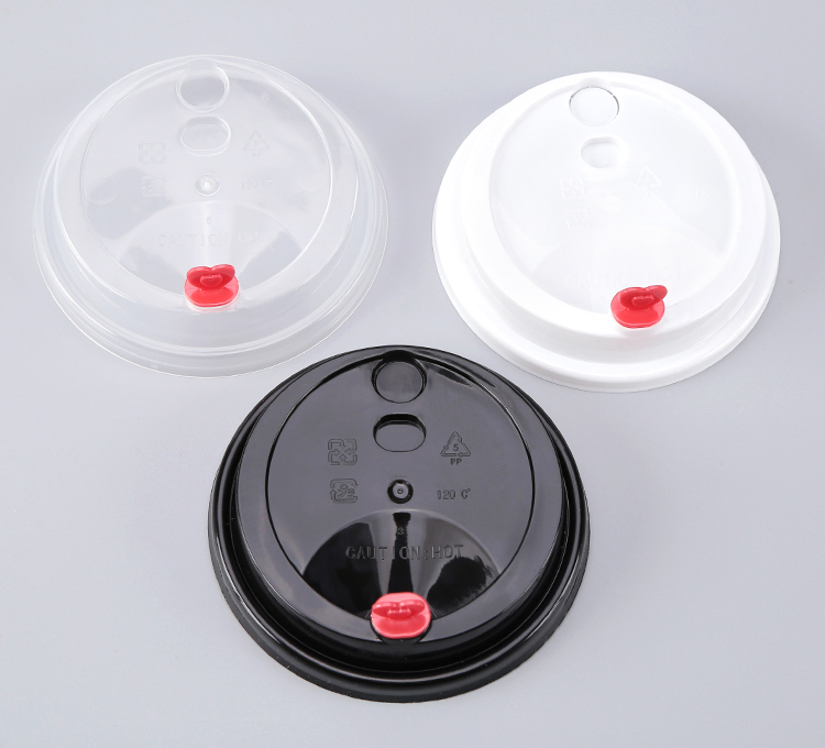 PP Print Custom Disposable Hot Drinking Coffee Cup Lid with Cup