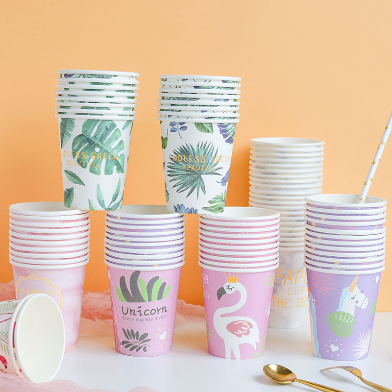 INSTAGRAM Cute Teen Heartthrob Paper Cup Schoolgirl's High-profile Mug Creative Summer Popsicle Water Cup