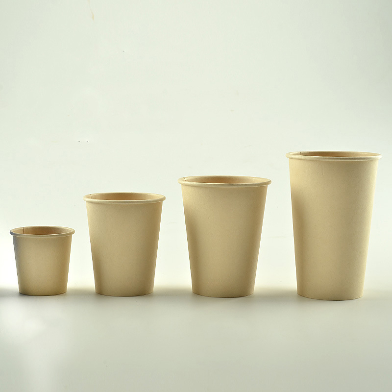 Bio-degradable Disposable Bamboo Fiber Pulp PLA Coating Coffee Cardboard Paper Cup