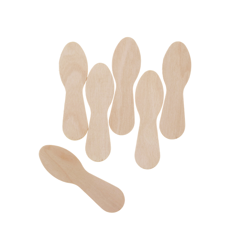 Wholesale High Quality Single Packed Birch Wooden Popsicle Ice Cream Spoon For Sale