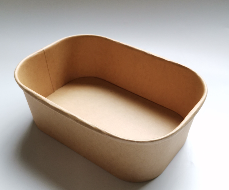 Eco Friendly Waterproof And Oil 100% Compostable Square Rectangular Salad Bowls With Lid