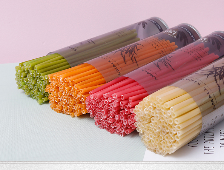 Wholesale 100% Eco Friendly Compostable Disposable Drinking Bubble Tea Pla Plastic Wheat Reusable Sugarcane Straw Biodegradable