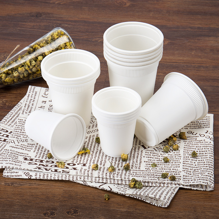 100% Biodegradable Compostable Disposable Corn Starch Plastic Cornstarch Cup For Hotel Meeting Home Occasions