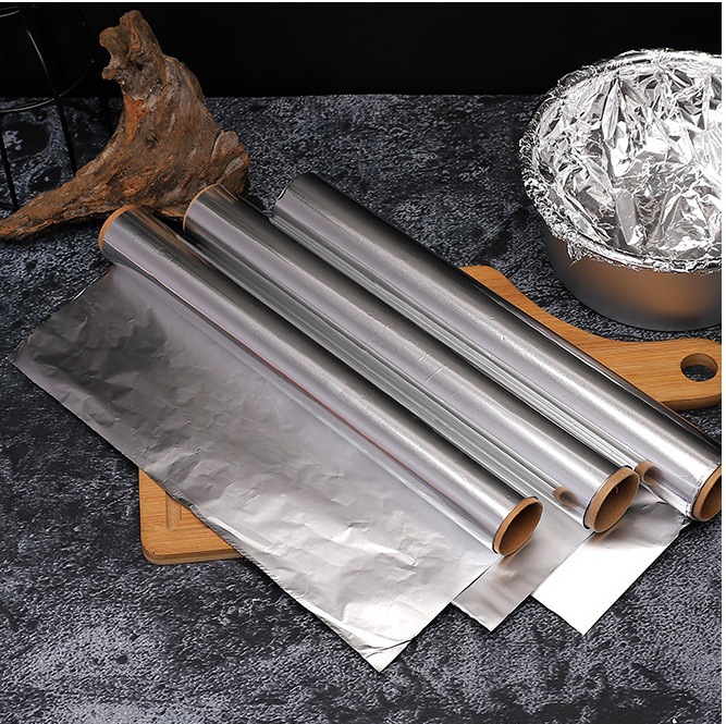 Kitchen Use And Half Hard Temper Foil Paper Aluminum Foil Jumbo Roll Food Grade