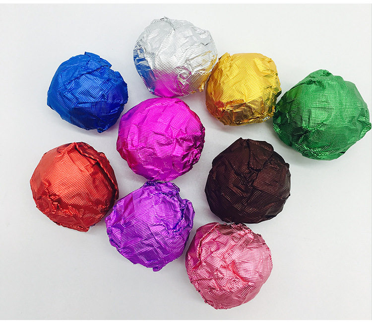 Multicolour Chocolate Bar Wrapper Aluminum Foil Paper Sheet for Chocolate Egg Wrapping Candy Packaging